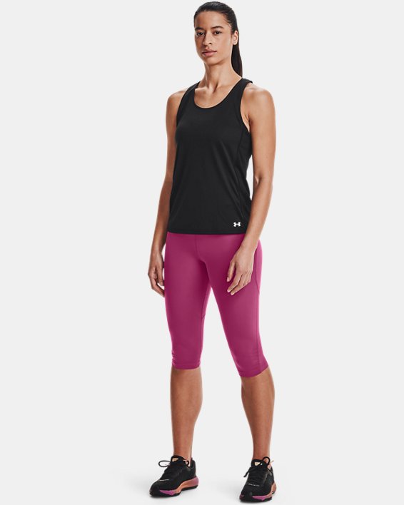 Women's UA Fly-By Tank in Black image number 2